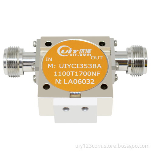 DAB Satellite Communication Isolators 1100~1700MHz L Band Isolators RF Coaxial Isolators